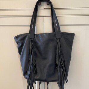 Vince Camuto Fringe Handbag in Black